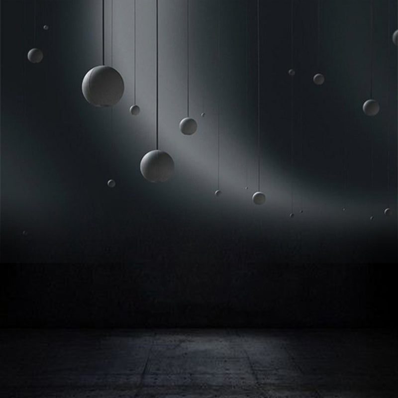 Modern Simplicity Round Ceiling Chandelier Cement Hanging Light for Living Room