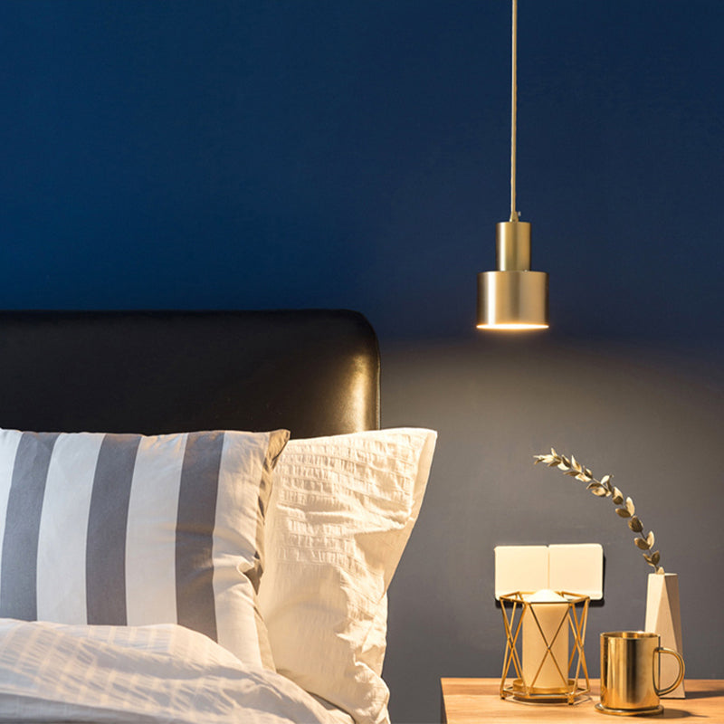 1 éclairage pendentif à cylindre léger postmoderne aluminium Plafond plafond pour restaurant