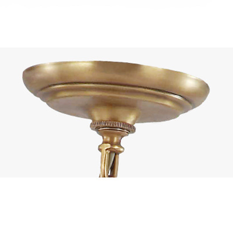 Cylinder Chandelier Light Fixture Traditional Opal Glass Pendant Lighting for Restaurant