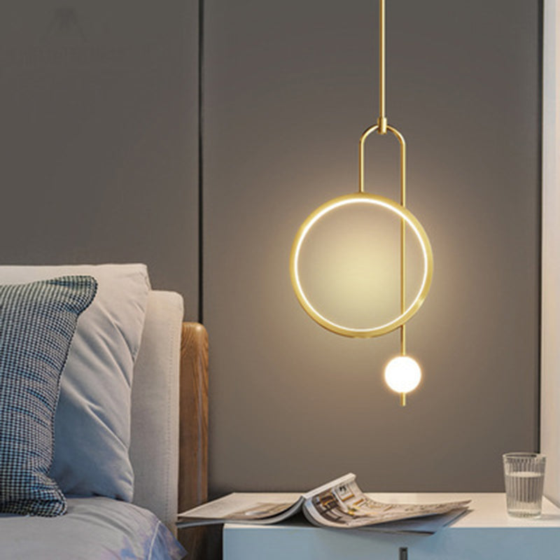 1 Light Ring Pendant Lighting Modern simplicity Acrylic Pendant Ceiling Lights for Restaurant