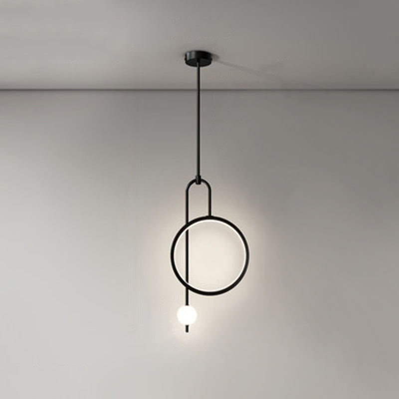 1 Light Ring Pendant Lighting Modern simplicity Acrylic Pendant Ceiling Lights for Restaurant