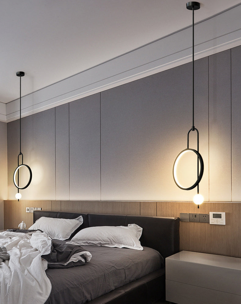 1 Light Ring Pendant Lighting Modern simplicity Acrylic Pendant Ceiling Lights for Restaurant