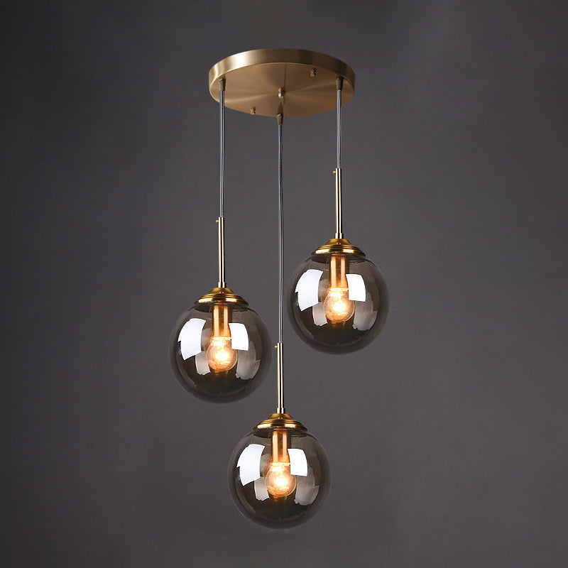 Globe Anhänger Deckenleuchte minimalistische Glasgehackbeleuchtung für Schlafzimmer