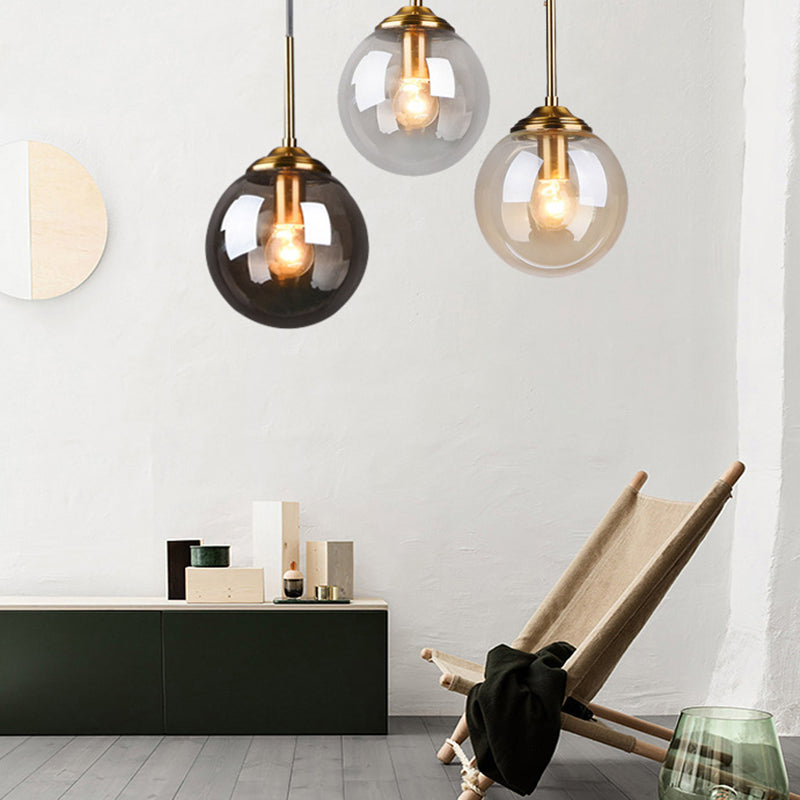 Globe Anhänger Deckenleuchte minimalistische Glasgehackbeleuchtung für Schlafzimmer