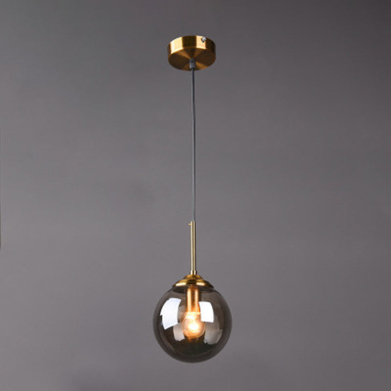 Globe Anhänger Deckenleuchte minimalistische Glasgehackbeleuchtung für Schlafzimmer