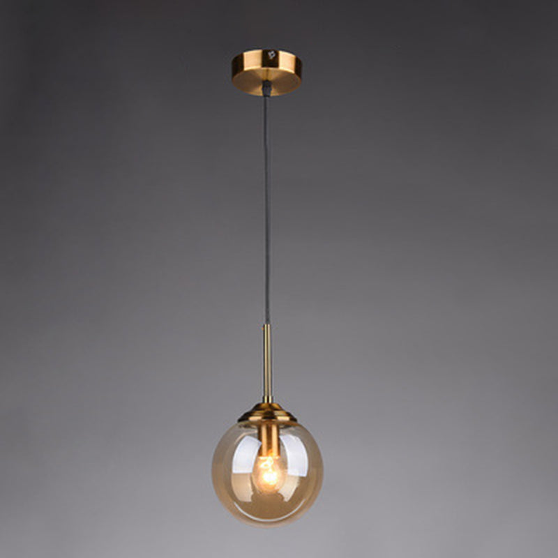 Globe Anhänger Deckenleuchte minimalistische Glasgehackbeleuchtung für Schlafzimmer