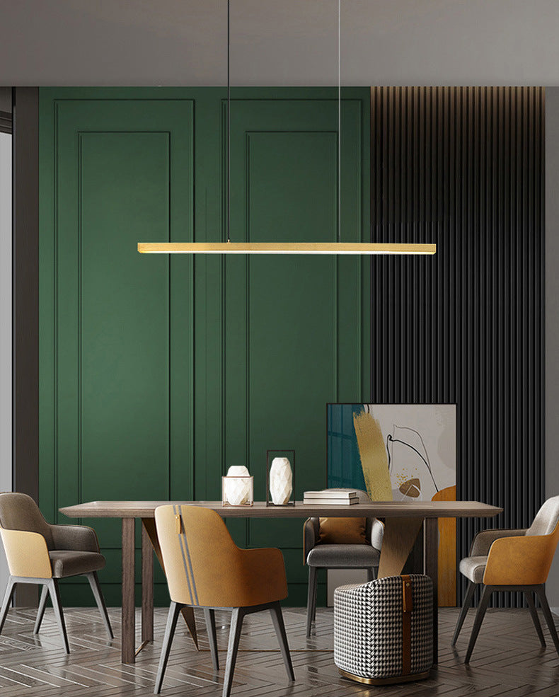 Modern Simplicity Round Chandelier Lamp Aluminum Hanging Pendant Lights for Restaurant