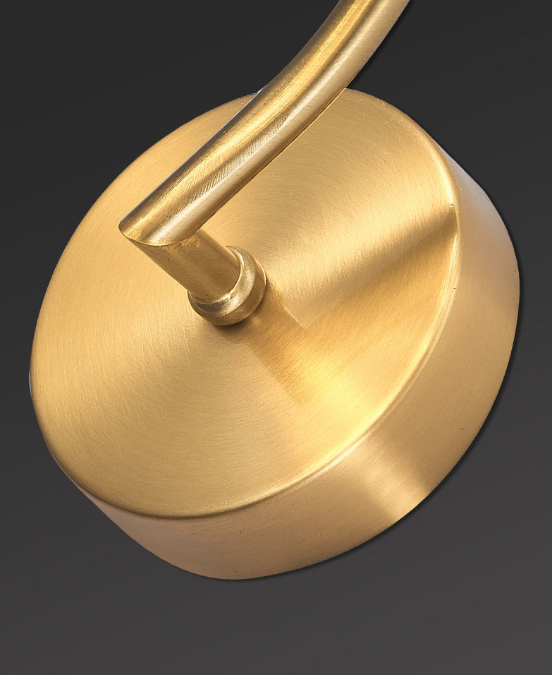 Modern Luxury LED Wall Sconce Wrought Iron Globe Wall Lamp with Glass Shade