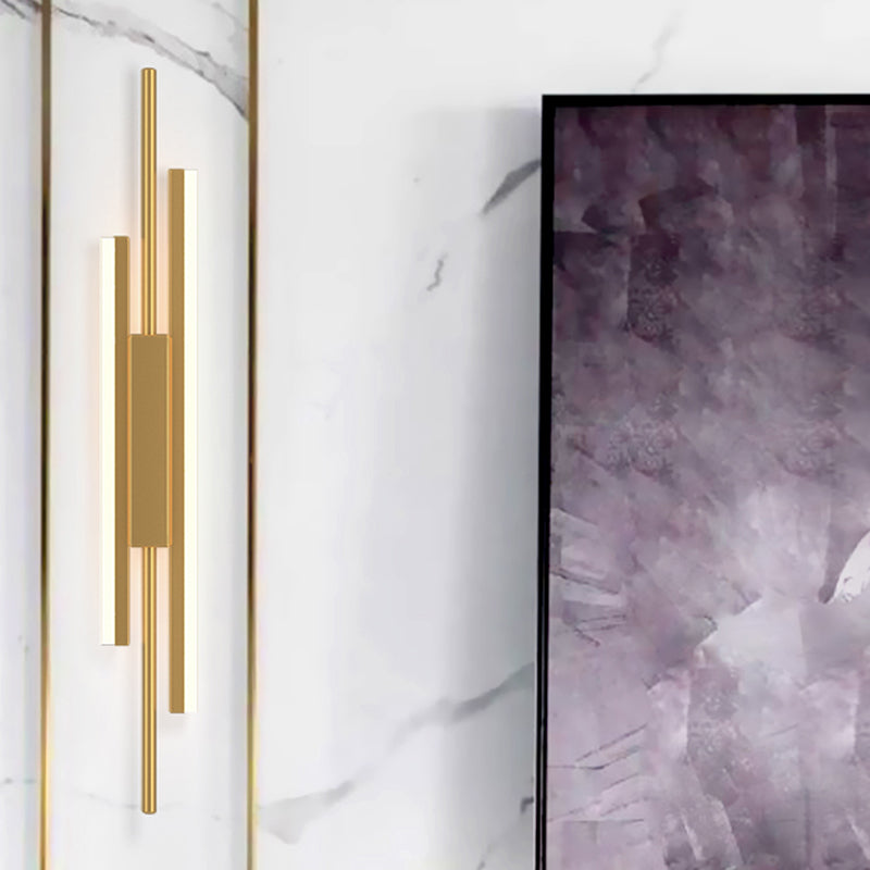 Nueva lámpara de montaje de pared acrílica moderna de 1 luces apliques de pared lineal para sala de estar