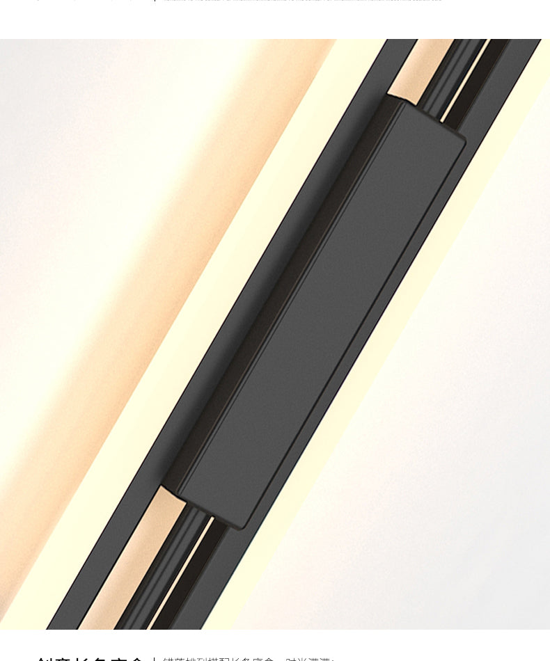 Nueva lámpara de montaje de pared acrílica moderna de 1 luces apliques de pared lineal para sala de estar