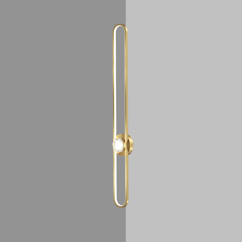 Luces de pared LED acrílicas simples modernas Lámparas de pared de 1 luces para sala de estar para sala de estar