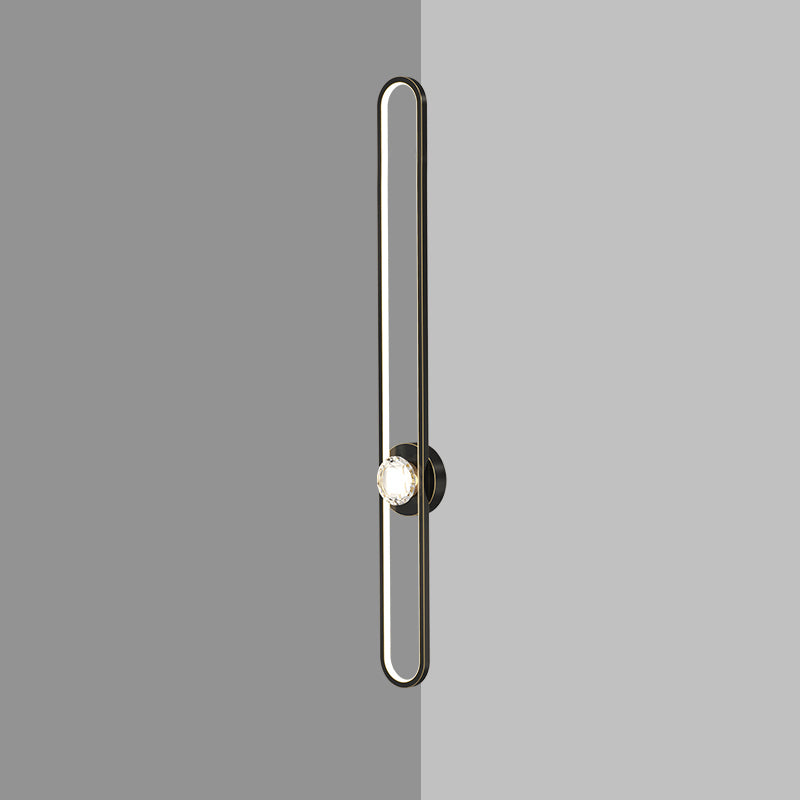 Luces de pared LED acrílicas simples modernas Lámparas de pared de 1 luces para sala de estar para sala de estar