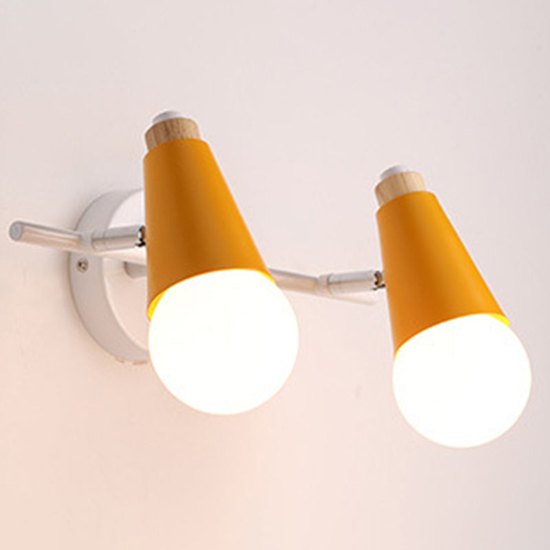 Conical Living Room Wall Sconce Lighting Contemporary Modern Style Wall Light Sconce