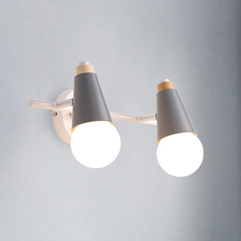 Conical Living Room Wall Sconce Lighting Contemporary Modern Style Wall Light Sconce