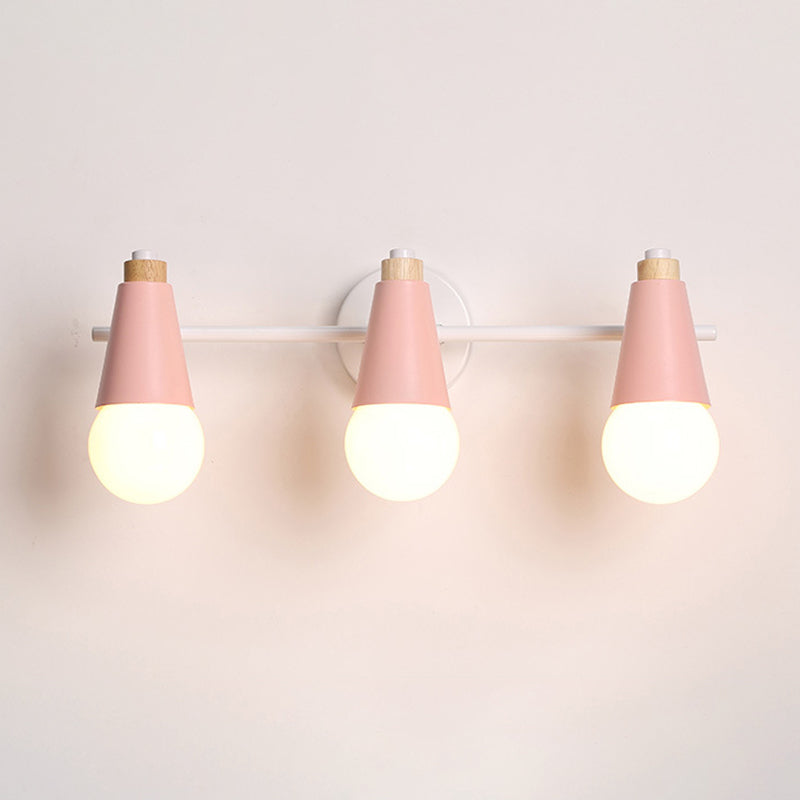 Sala de estar cónica Iluminación de pared de la pared contemporánea de estilo de pared moderno.