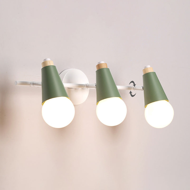 Sala de estar cónica Iluminación de pared de la pared contemporánea de estilo de pared moderno.