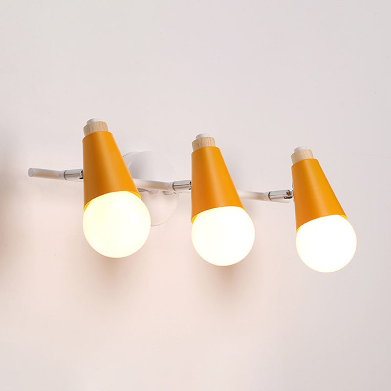 Sala de estar cónica Iluminación de pared de la pared contemporánea de estilo de pared moderno.