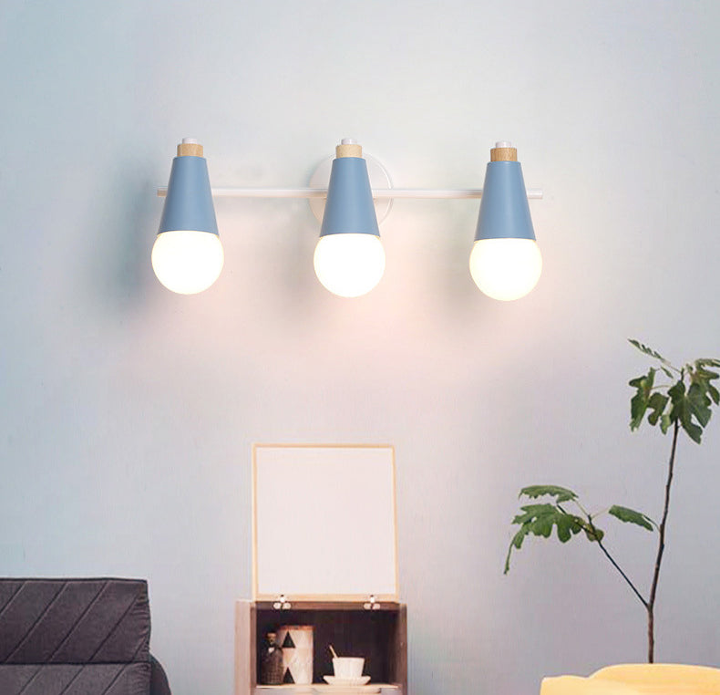 Sala de estar cónica Iluminación de pared de la pared contemporánea de estilo de pared moderno.