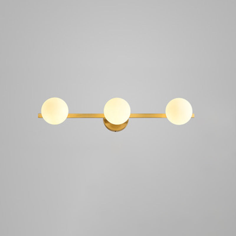 Metal Bubble Wall Mounted Lighting Minimalist Gold Wall Sconce Lighting for Bathroom