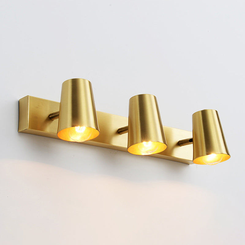 Metalen conische wandonderzoek verlichting hedendaagse stijl wandlamp in goud in goud