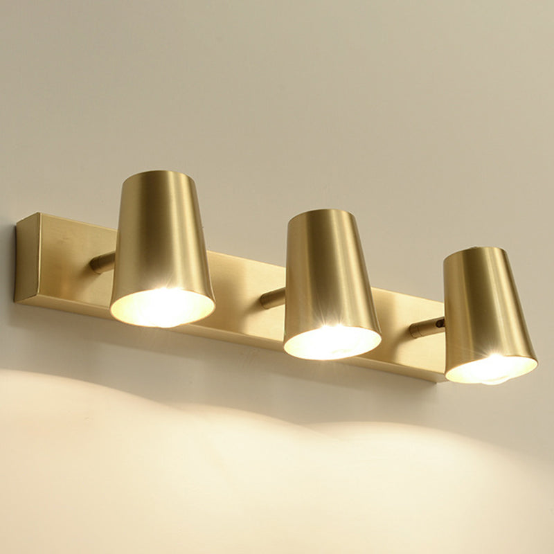 Metalen conische wandonderzoek verlichting hedendaagse stijl wandlamp in goud in goud