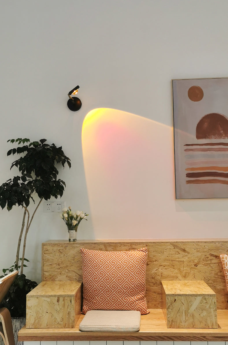 Lampada a parete a LED armata a 1 luce moderna a parete in metallo Montaggio per soggiorno