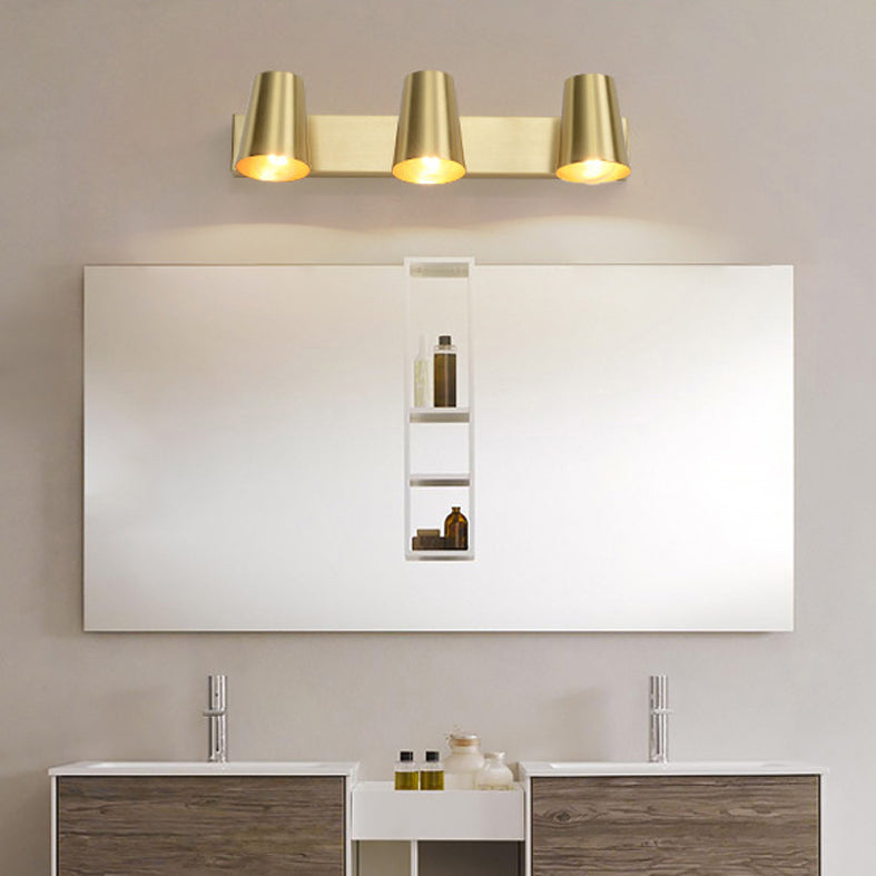 Metalen conische wandonderzoek verlichting hedendaagse stijl wandlamp in goud in goud