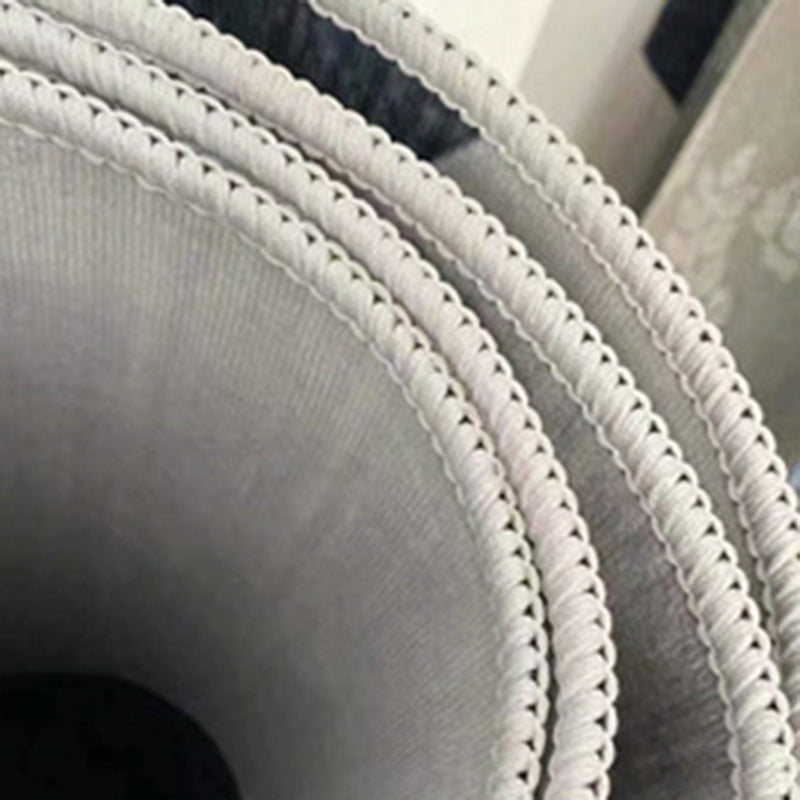 Multicolored Floral Printed Rug Contemporary Round Carpet Anti-Slip Backing Rug for Living Room