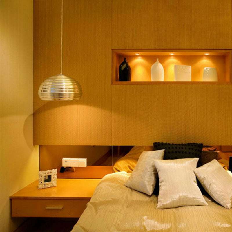 Bowl Metal Down Lighting Modern 1 Bulbo CRome colgante colgante Luz para dormitorio