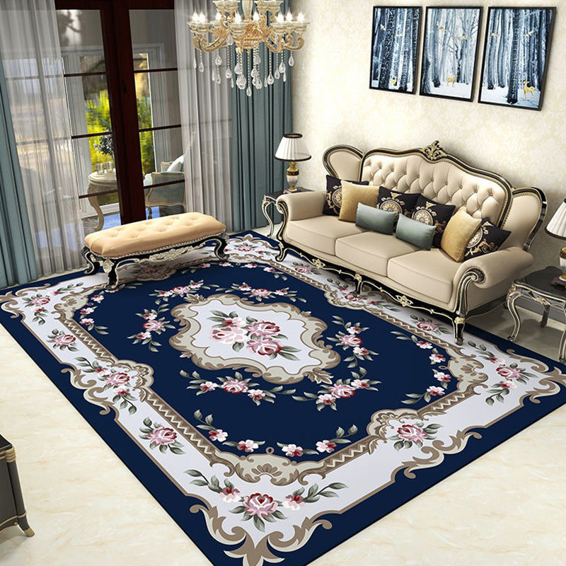 Multicolor Modern Rug Polyester European Printing Indoor Rug Easy Care Carpet for Living Room