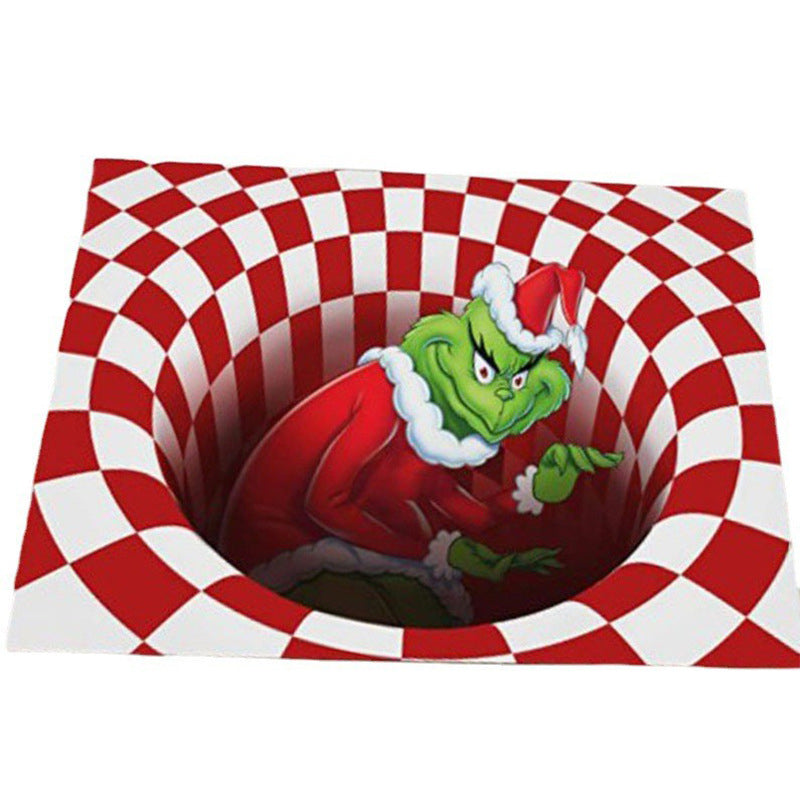 Meerkleurig eclectisch tapijt, polyester, visuele print, binnentapijt, vlekbestendig tapijt voor woondecoratie