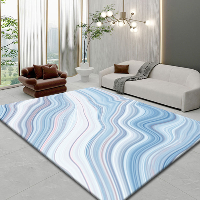 Mehrfarbiger Funky-Teppich mit Aquarell-Aufdruck, rutschfester Teppich für die Inneneinrichtung