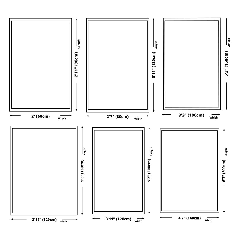 Creative Watercolor Printed Rug Multi-Color Modern Area Rug Stain Resistant Rug for Living Room