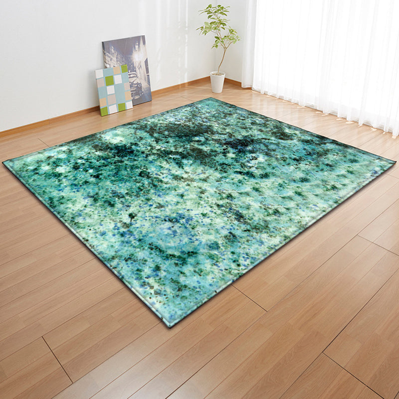 Casual Abstract Indoor Rug Modern Polyester Area Carpet Friendly Washable Rug for Living Room