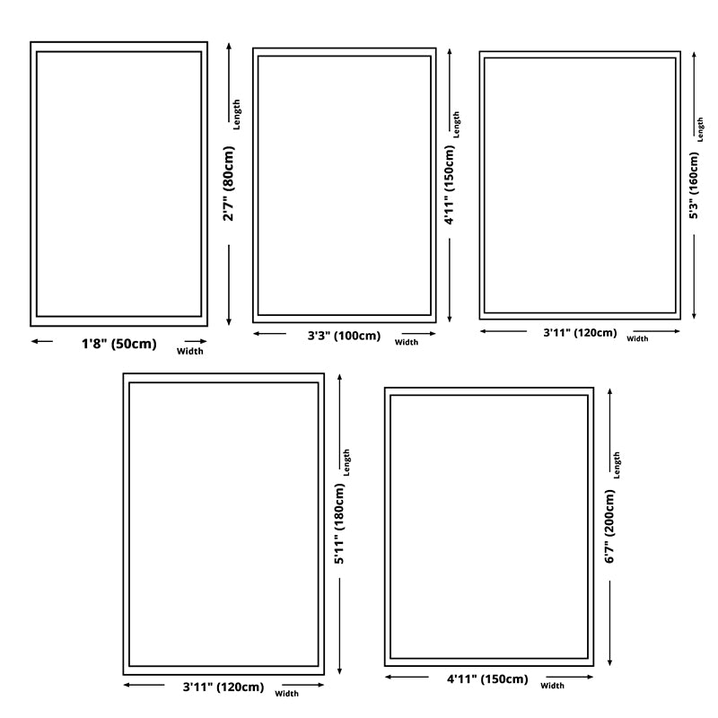 Casual Abstract Indoor Rug Modern Polyester Area Carpet Friendly Washable Rug for Living Room