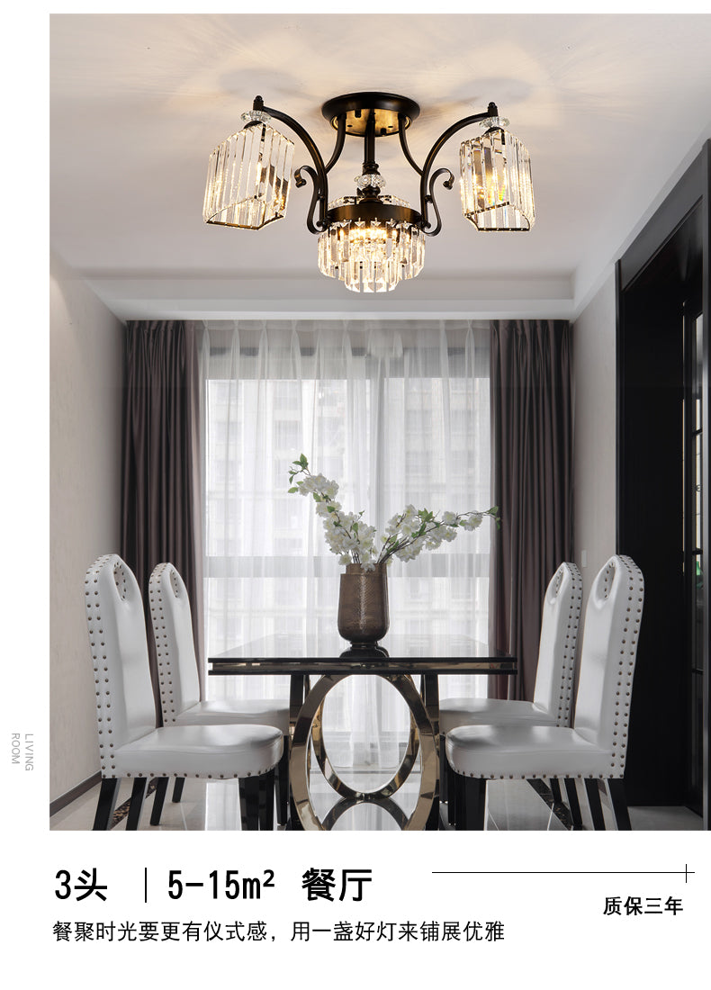 Sofiling geometrico MODERFATTO MODERMINISTRISTO MODERSO CRISTALE A TRE SATURA A 3 GUE GUIDA BLACO LUCE in luce bianca