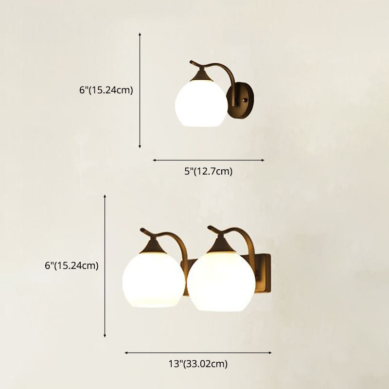 Écran mural mondial Éclairage mural noir minimaliste pour le salon