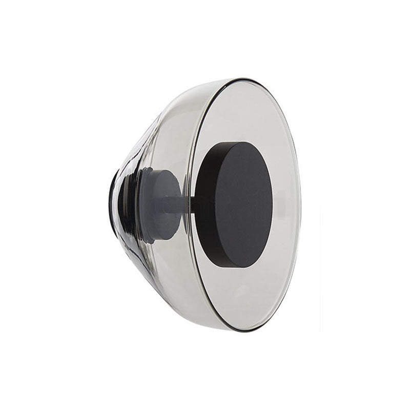 Glass Bowl Sconce Light Fixture Modern Style LED Wall Lighting Fixture for Aisle
