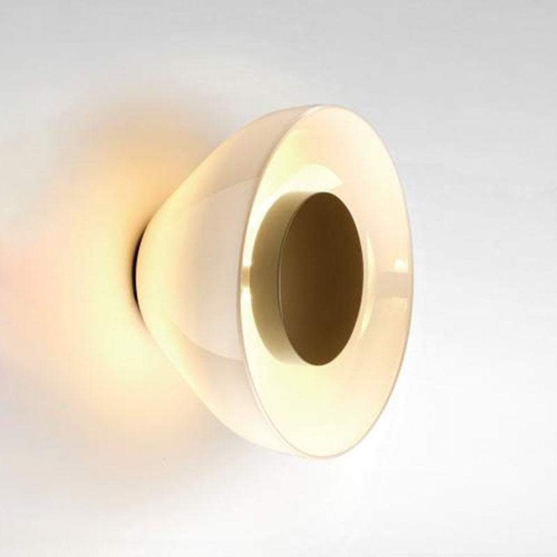 Glass Bowl Sconce Light Fixture Modern Style LED Wall Lighting Fixture for Aisle