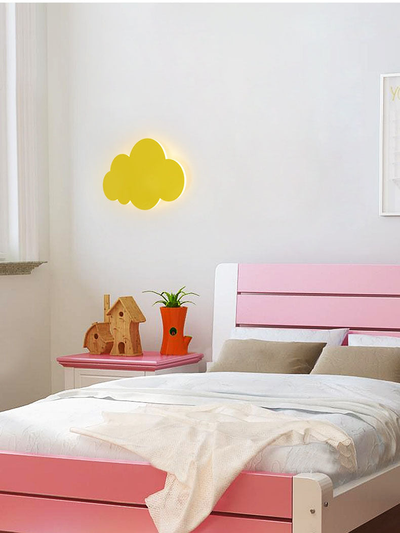 Bambini nuvol ombra a parete montata in ferro battuto con le luci delle pareti per la stanza dei bambini