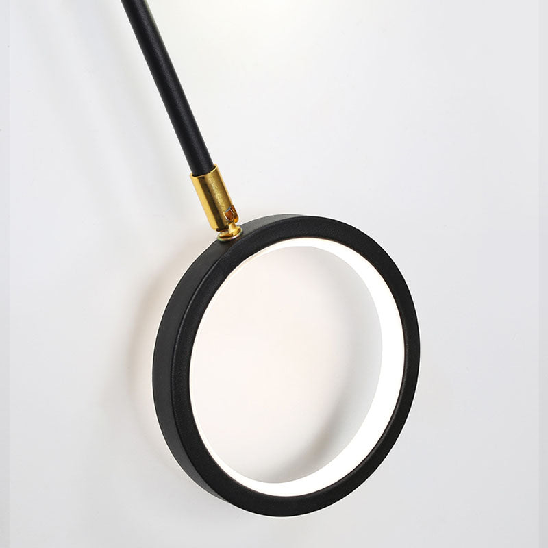 Lámparas de pared de luz de luz de 2 luces de media sombra contemporánea para sala de estar para sala de estar