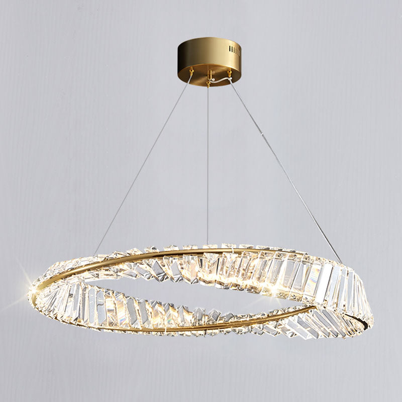 Ultra-modern Simplicity Orbicular LED Chandelier Lamp Crystal Suspension Pendant Light