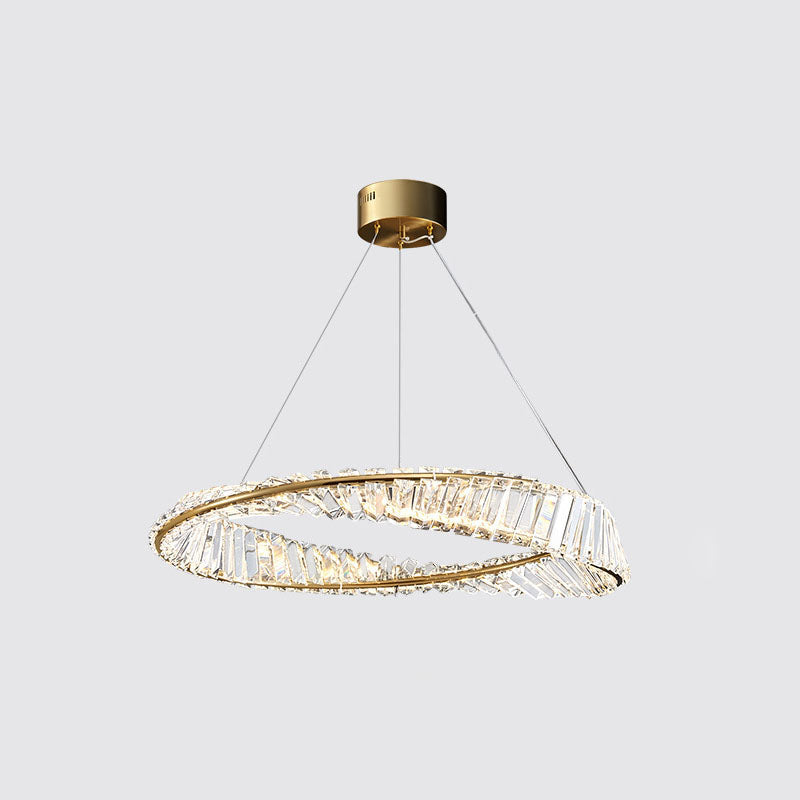 Ultra-modern Simplicity Orbicular LED Chandelier Lamp Crystal Suspension Pendant Light
