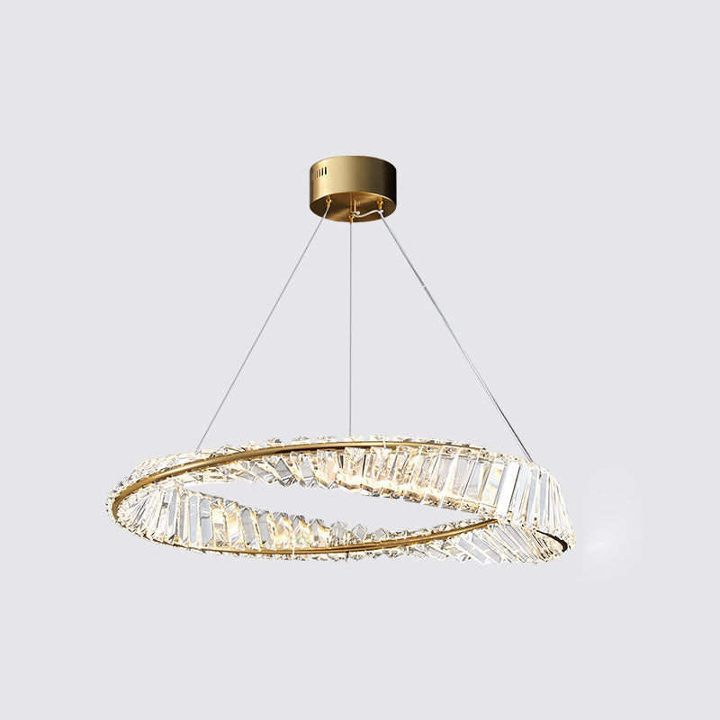 Ultra-modern Simplicity Orbicular LED Chandelier Lamp Crystal Suspension Pendant Light