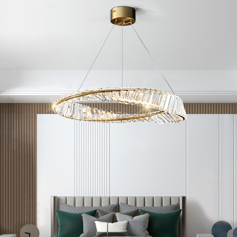 Ultra-modern Simplicity Orbicular LED Chandelier Lamp Crystal Suspension Pendant Light