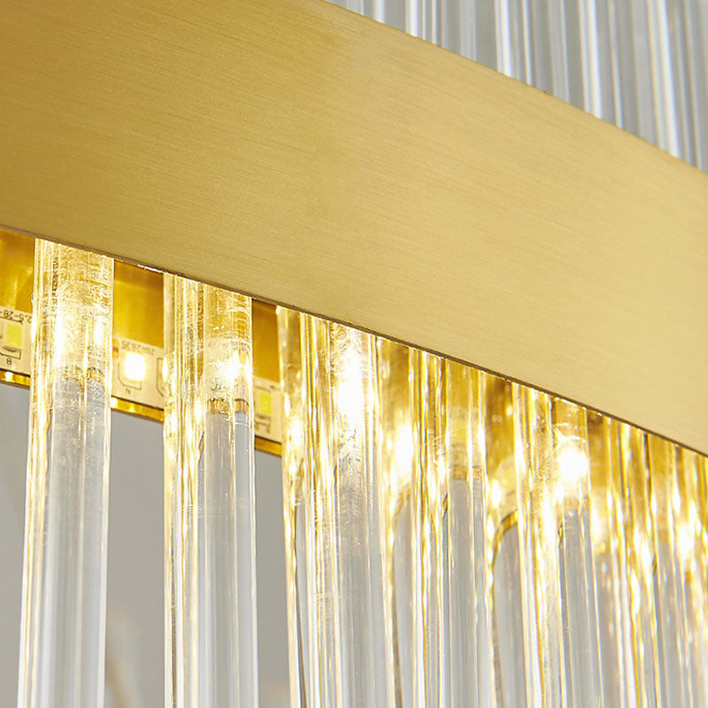 Lampada il lampadario circolare Light Segnalizzazione moderna Simplicity Crystal Crystal Ciondolo per il ristorante