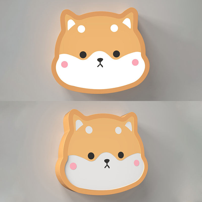 Fumetto in metallo funce sconce a 1 luci a parete a parete montata per la stanza dei bambini