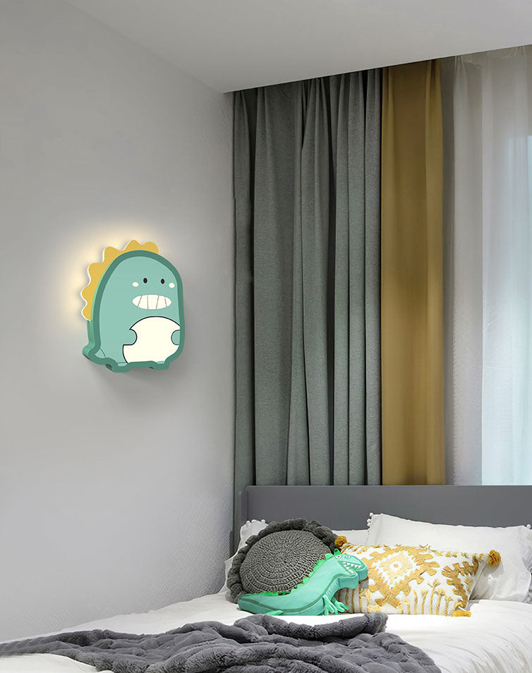 Fumetto in metallo funce sconce a 1 luci a parete a parete montata per la stanza dei bambini