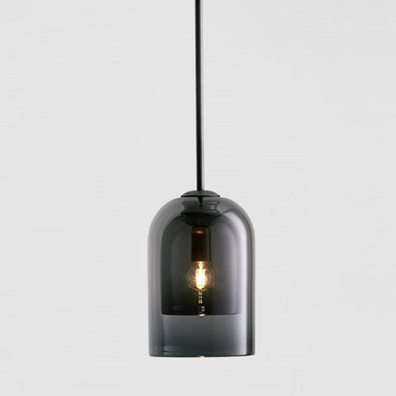 1 Light Bell Pendant Lighting Modern simplicity Glass Pendant Ceiling Lights for Restaurant