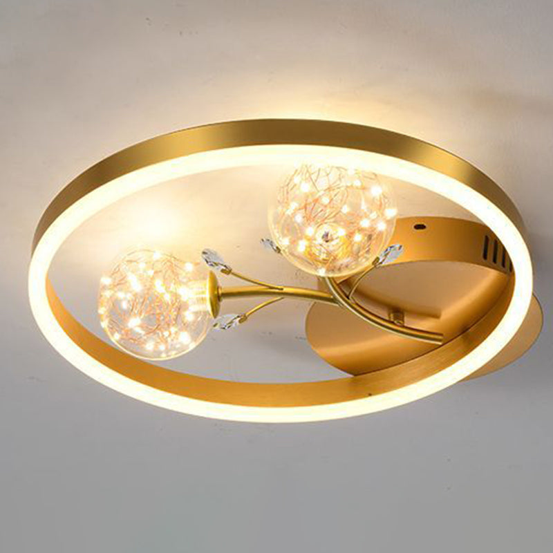 Runde Spülenhalterende Deckenleuchte moderne Einfachheit Flush Mount Deckenleuchte für Wohnzimmer